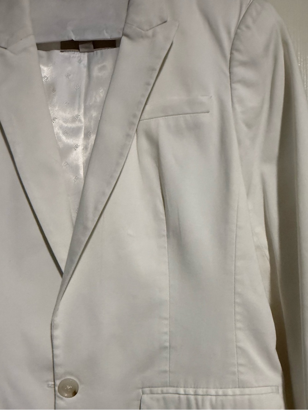 Banana Republic women’s White Single-Button Notch Lapel Blazer - Picture 4 of 6